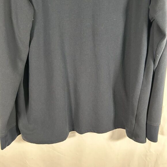 01. ALGO Sweater Men's XXL Navy Blue Crew Neck Long Sleeve Performance Quick Dry - Picture 3 of 7